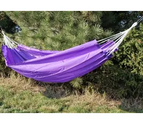 Hamak RULYT 200x145 cm fioletowy / Hamak / Nośność 100 kg / Poliester 210T