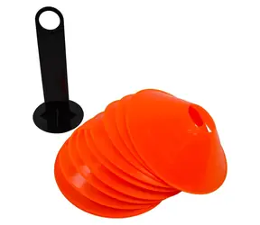 Markery RULYT 10 szt. ze stojakiem pomarańczowe / Akcesoria sportowe / średnica 19 cm