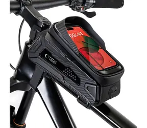 Torba rowerowa Tech-Protect V2 1,2 l czarna / Torba rowerowa z etui na telefon