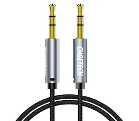 Choetech AUX002 czarny / Kabel audio / Jack 3,5 mm - Jack 3,5 mm / 1,2 m