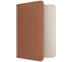 UNIQ Belmont karmelowy/beżowy / Etui na paszport / Apple Find My / Blokada RFID