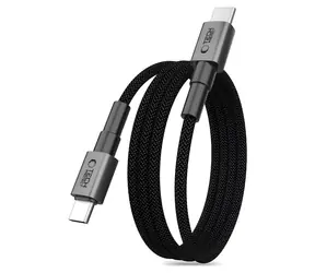 Tech-Protect Ultraboost DNA MagTwist szary / Kabel USB-C - USB-C / PD 100W / 5A / 200 cm