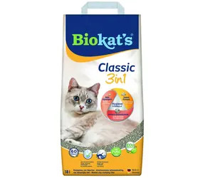Żwirek dla kota BIOKAT'S Classic 18 l / Zbrylający / 100% naturalna glinka
