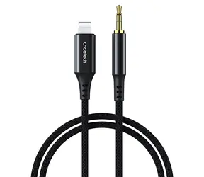 Choetech AUX009 czarny / Kabel audio / Lightning (M) - Jack 3,5 mm (M) / 2 m