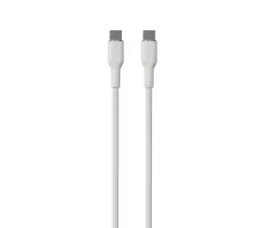 Puro Soft biały / USB-C - kabel danych USB-C / 60 W / 1,5 m