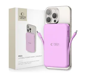 Tech-Protect LifeMag PB31 fioletowy / Powerbank MagSafe / 10000mAh