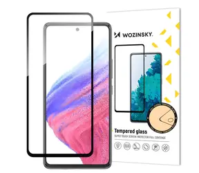 Wozinsky Full Glue czarny / Szkło hartowane / Samsung Galaxy A54 5G / 9H / klejenie na całym wyświetlaczu