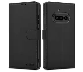 Etui Tech-Protect Wallet, matowe, czarne / Etui portfelowe / Nothing Phone 3A