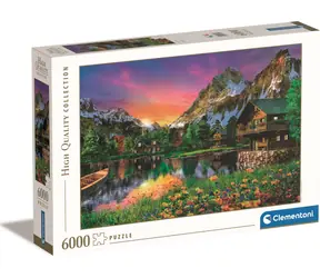 Puzzle Clementoni Jezioro w Alpach / 6000 elementów / od 10 lat / 168,6 x 118,4 cm
