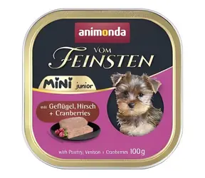 Animonda Vom Feinsten Junior pasztet drobiowy, dziczyzna, żurawina / 100 g / dla małych ras / bez zbóż