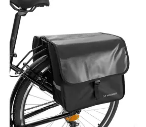 Wozinsky WBB34BK czarna / Torba rowerowa / podwójna / 28 l / na bagażnik