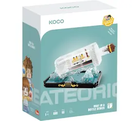 KOCO Łódź w butelce: miniaturowy zestaw konstrukcyjny Titanic / 918 elementów