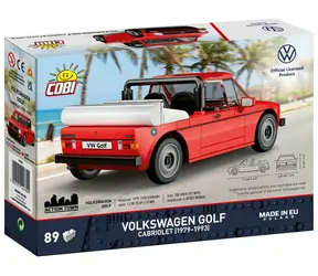 Cobi 24660 Volkswagen GOLF I Cabriolet czerwony / 1:35 / 89 elementów