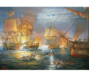 Puzzle ALIPSON Bitwa o Nil / 1000 elementów / 69 x 47,8 cm
