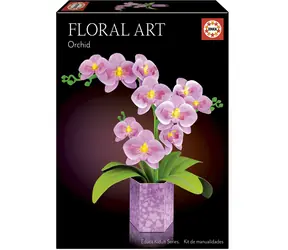 Puzzle 3D Educa Sztuka Kwiatowa: Orchidea / Dekoracja papierowa / Bez kleju i nożyczek