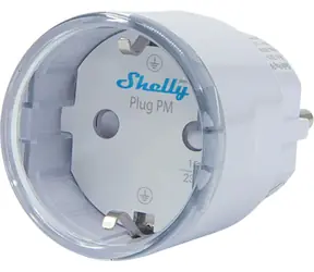 Shelly Plug PM Gen3 biały / Inteligentne gniazdko / pomiar zużycia / WiFi, Bluetooth / 16A