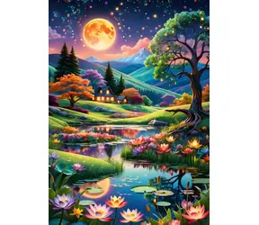 Puzzle ALIPSON Noc Pełni Księżyca / 500 elementów