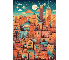 Puzzle ALIPSON Niesamowite miasto / 500 elementów