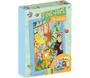 Zestaw kreatywny MOXY Foil Art Animals / Zestaw kreatywny / folie metaliczne / 3 obrazy