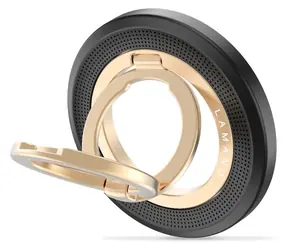 Tech-Protect MMR700 Lamano MagSafe czarno-złoty / Uchwyt na telefon / magnetyczny / MagSafe