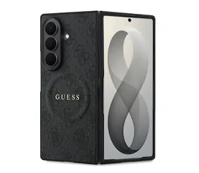 Guess PU Leather 4G Magnetyczna czarna / Tylna obudowa / Samsung Galaxy Z Fold 8 Ultra