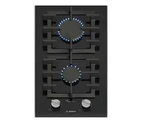 BOSCH Serie 8 PRB3A6I40 czarny / Płyta gazowa / 30 cm / 2 palniki / FlameSelect / żeliwne podstawki