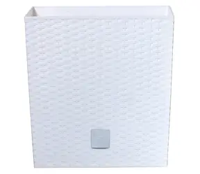 Prosperplast Rato Low biały 17 cm / Doniczka / Pojemność 4 l / Wysokość 17 cm / Plastik