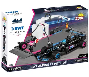 Zestaw Cobi 1685 BWT Alpine F1 Pit Stop / 1:26 / 477 elementów / 2 figurki