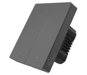 Sonoff M5-2C-80 grafitowy / Inteligentny przełącznik ścienny / 2-kanałowy / WiFi / do ramki