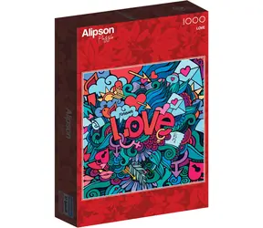 ALIPSON Puzzle kwadratowe Miłość / 1000 elementów / 63,5 x 63,5 cm