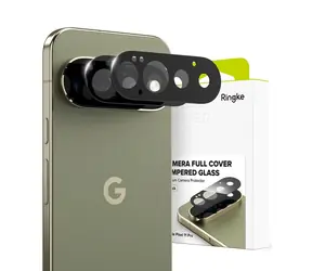 Szkło hartowane Ringke na całą kamerę, 2 sztuki, czarne / Szkło ochronne na kamerę / Google Pixel 11 Pro