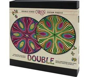 Puzzle Curiosi Double: Hippie / 154 elementy / dwustronne / drewniane