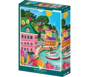 Puzzle Pieces & Peace Colors Polperra / 1000 elementów / 47,8 x 69 cm
