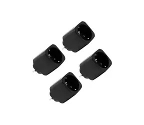 Shelly Plug M Gen3 czarny / Inteligentne gniazdko / pomiar zużycia / Wi-Fi / Bluetooth / Matter / 4 szt.