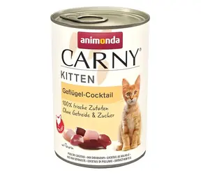 Animonda Carny Kitten koktajl drobiowy / Karma w puszkach dla kociąt / 400 g