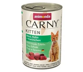 Animonda Carny Kitten wołowina, kurczak, królik / Karma w puszkach dla kociąt / 400 g
