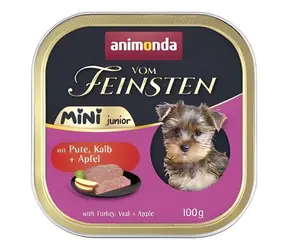 Animonda Vom Feinsten Mini Junior turkey, veal, apple / Pate for dogs / small breeds / 100 g