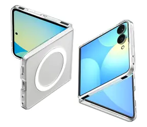 Spigen AirSkin MagFit clear-white / Etui ochronne / Samsung Galaxy Z Flip 8 / MagSafe
