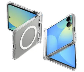 Spigen Ultra Hybrid Pro MagSafe do Samsung Galaxy Z Flip8 przezroczysty/biały / Etui ochronne / wbudowane magnesy