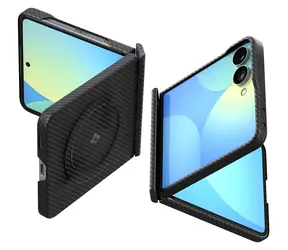 Spigen Air Skin Aramid MagFit czarny / Etui ochronne do Samsung Galaxy Z Flip8 / MagSafe