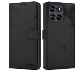 Etui Tech-Protect Wallet czarne / Etui / Motorola Moto G67, G77 / Portfel