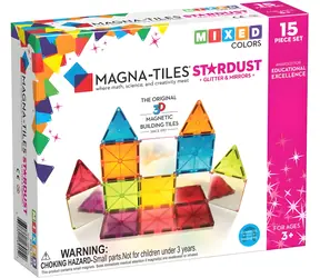 MAGNA-TILES Magnetyczny zestaw konstrukcyjny Stardust / 15 elementów