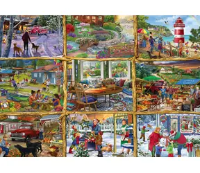 Puzzle ALIPSON Wszystkie pory roku / 1000 elementów / 69 x 47,8 cm