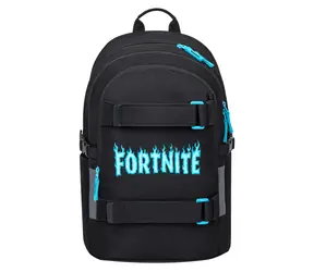 Plecak szkolny BAAGL Skate Fortnite niebieski / 900 g / laptop 15" / zamki YKK / GRS