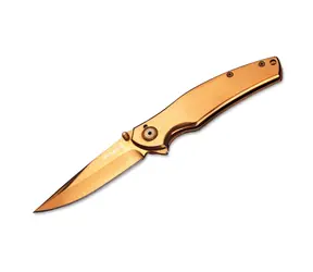 Boker Gold Finger / Nóż kieszonkowy / Stal 440A / Ostrze 80 mm / Blokada liniowa