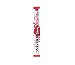 J.Cat Beauty Kredka do ust i pędzelek Berry Deep Plum / Kredka do ust / 2 w 1 / Końcówka skośna