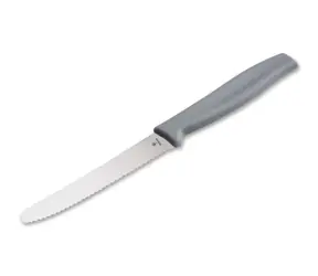 Nóż do ciasta Böker szary / Nóż kuchenny / Ostrze ząbkowane / Długość ostrza 10,5 cm / Długość całkowita 21 cm