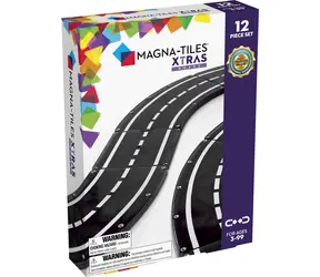 MAGNA-TILES Magnetyczny zestaw konstrukcyjny Xtras Roads / 12 elementów
