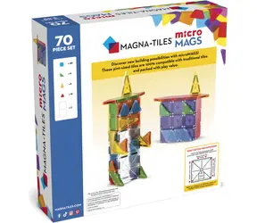 Zestaw magnetyczny MAGNA-TILES® microMAGS / 70 elementów / od 3 lat