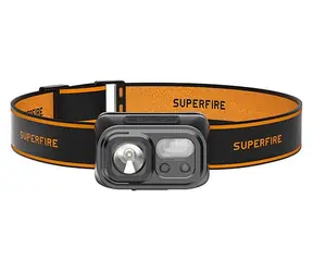 Superfire HL23-S czarny / Latarka czołowa / 350 lm / zasięg 120 m / USB-C / IP44